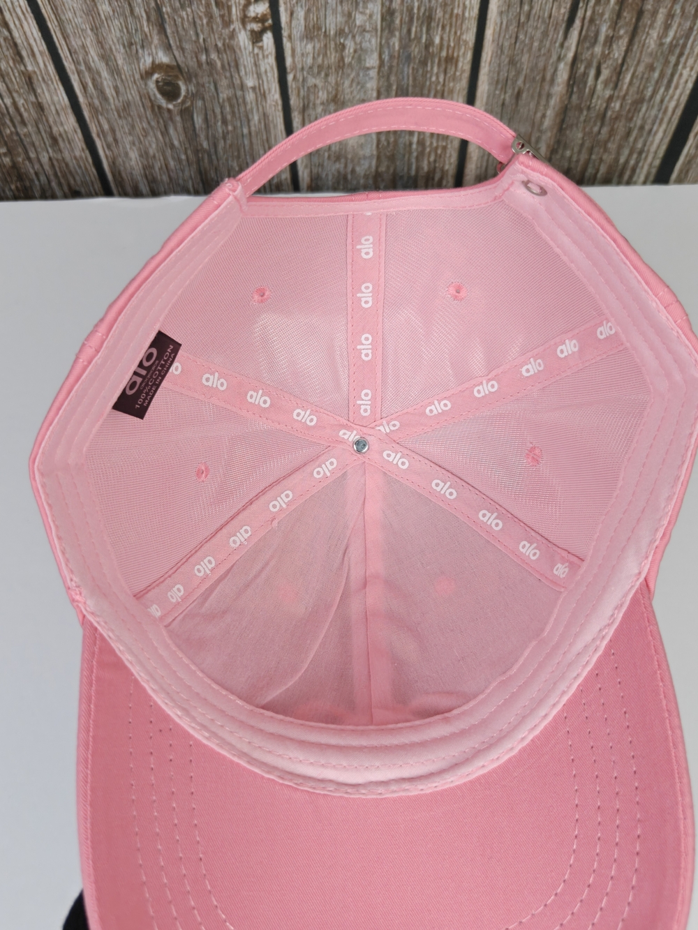 ALO Yoga Pink Logo Baseball Cap - Picture 4 of 4